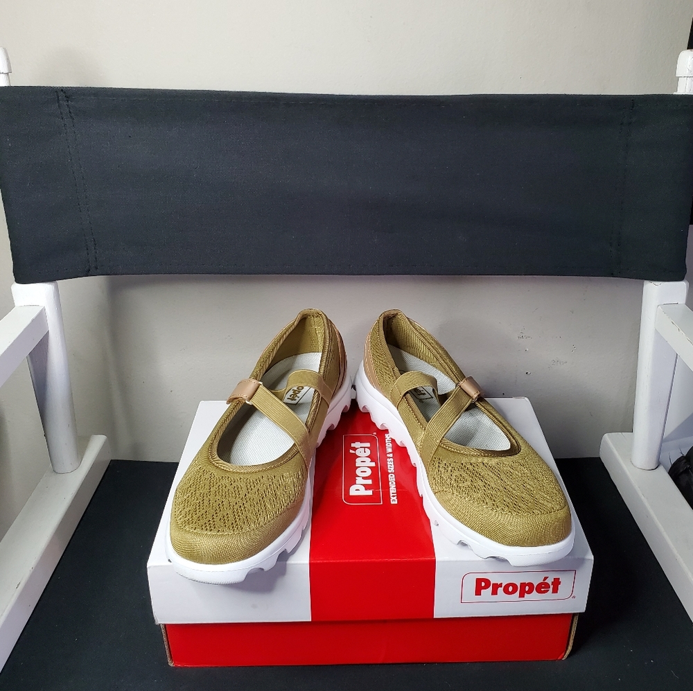 PROPET Womens TravelActiv Mary Jane Flat Size 8, Honey - Picture 3 of 13